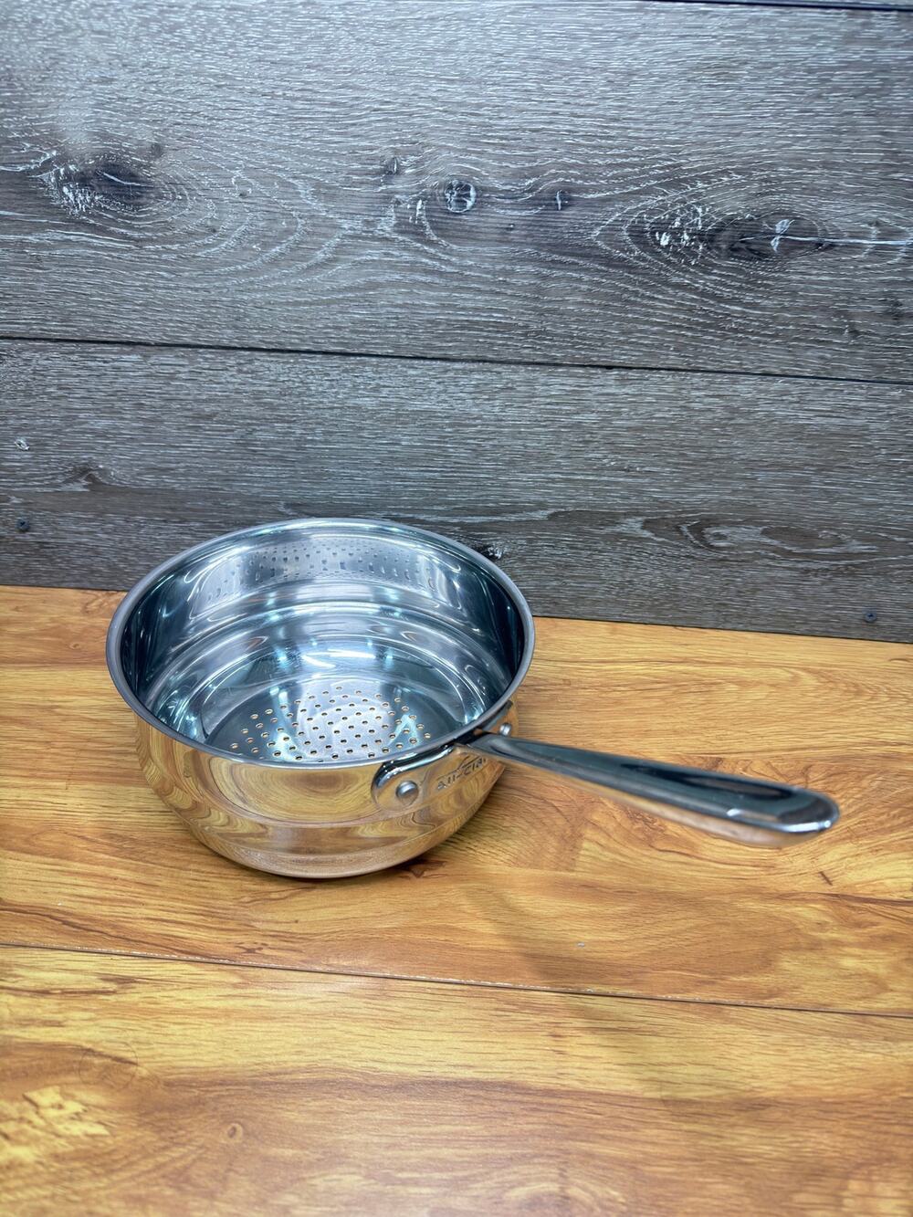 All-Clad Steamer Basket Insert Strainer 8.5β Diameter 3 qt pan Stainless Steel